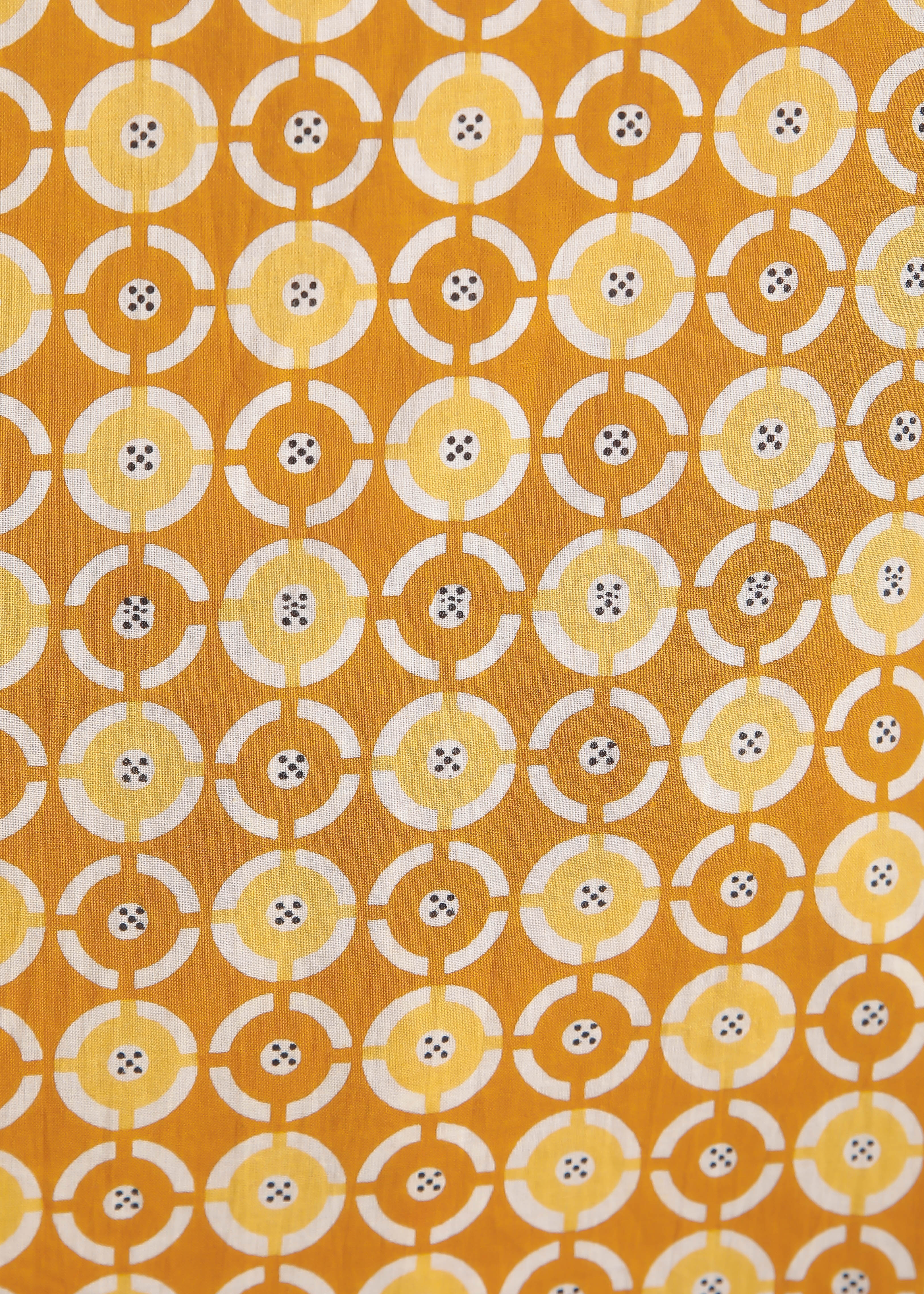 Yellow & Brown Cotton Lounge Set for Women