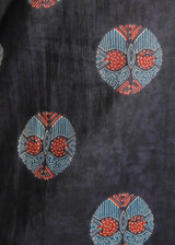 Blue motifs on Purple Cotton Lounge Set for Women