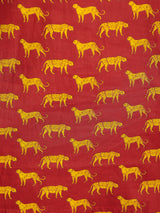 Leopard Print on Maroon Cotton Lounge Set for Women