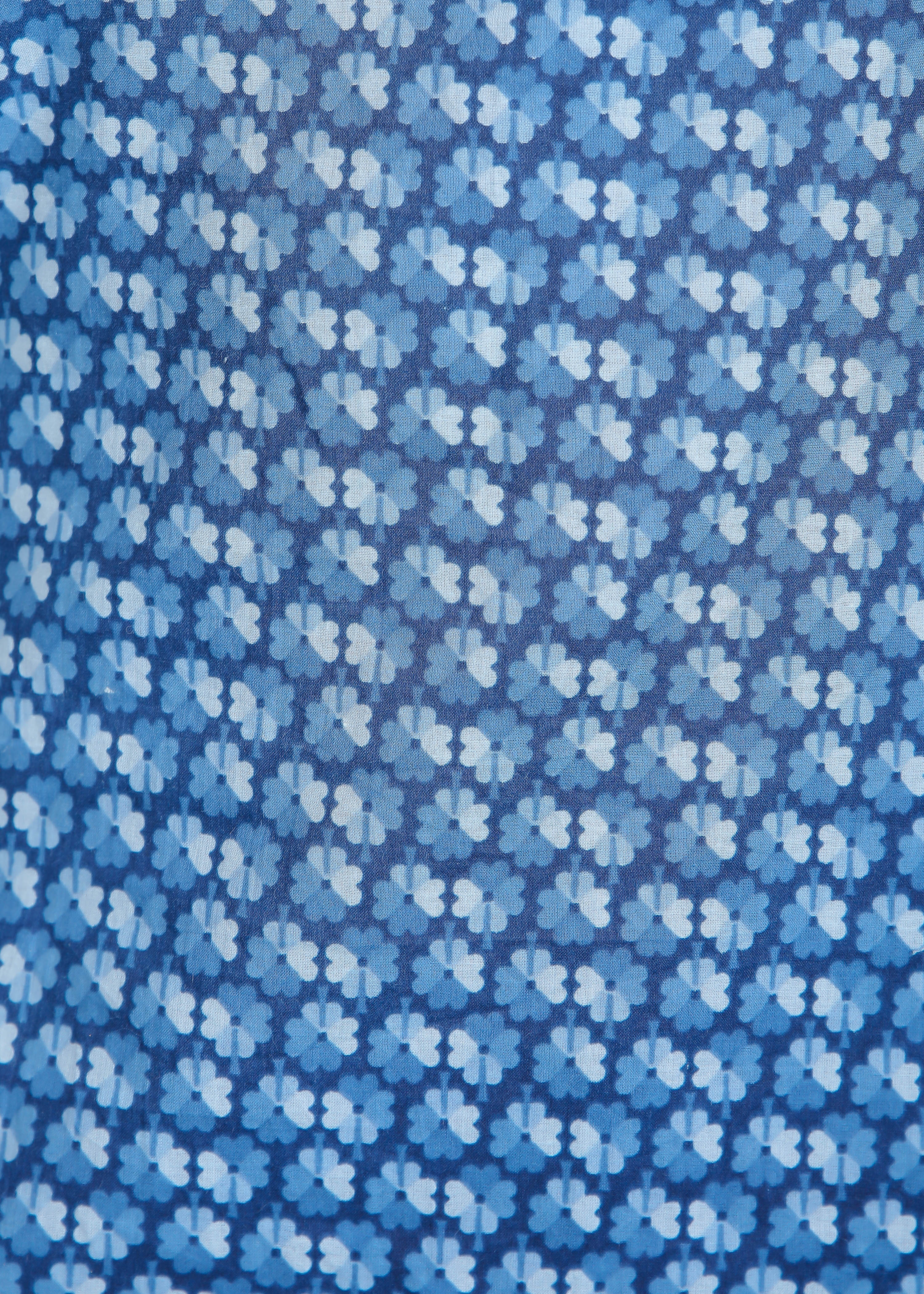 Blue & White Cotton Lounge Set for Women