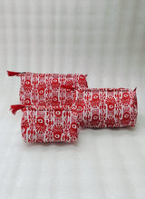 Set of 3 cosmetic bag/pouches with waterproof lining