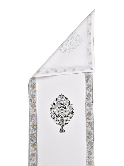 Handblock printed Table runner - 12X70 inch