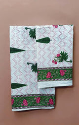 Gift Set - Handblock Printed Towels - 1 Bath + 2 Hand Towels