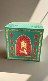 Jaipur Blue Pottery Aroma Oil Diffuser Gift Set – Rose Fragrance