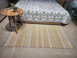 Self Pattern Cotton Rug - 5X3 ft