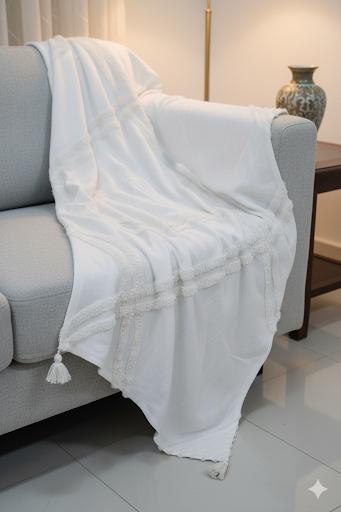 Bohemian Cotton Throw - 55X70 Inches
