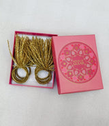 Handcrafted Fancy Beaded Napkin Ring Set of 6 – Perfect for Dining & Parties