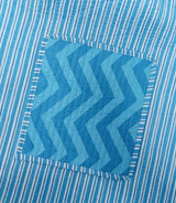 Handblock Printed Quilted Tote Bag without zip/button 17x18x 6 inches