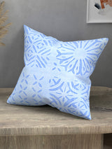 Handmade cotton applique work cushion cover - 16 X16 Inches