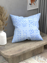 Handmade cotton applique work cushion cover - 16 X16 Inches