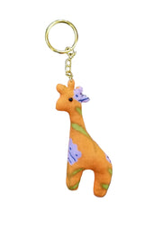 Handmade Bag Charm/Key Ring - giraffe