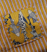 Handblock Printed Quilted Tote Bag without zip/button 17x18x 6 inches