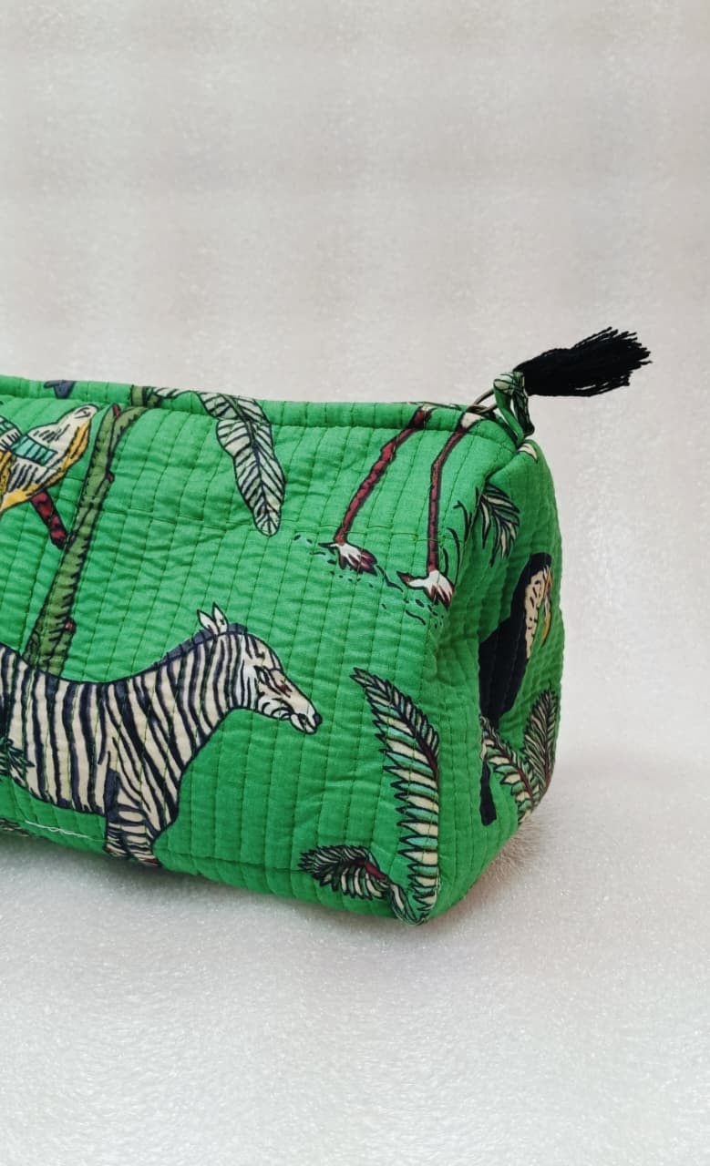 Set of 3 cosmetic bag/pouches with waterproof lining