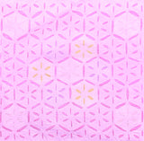 Handmade cotton applique work cushion cover - 16 X16 Inches