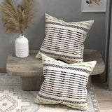 Set of 2 Cotton Cushion Covers - 16 Inches