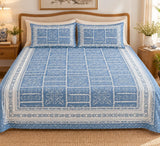 Double King Bedsheet with 2 Pillow Covers