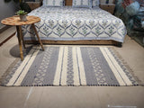 Self Pattern Cotton Rug - 5X3 ft