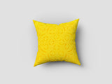 Handmade cotton applique work cushion cover - 16 X16 Inches