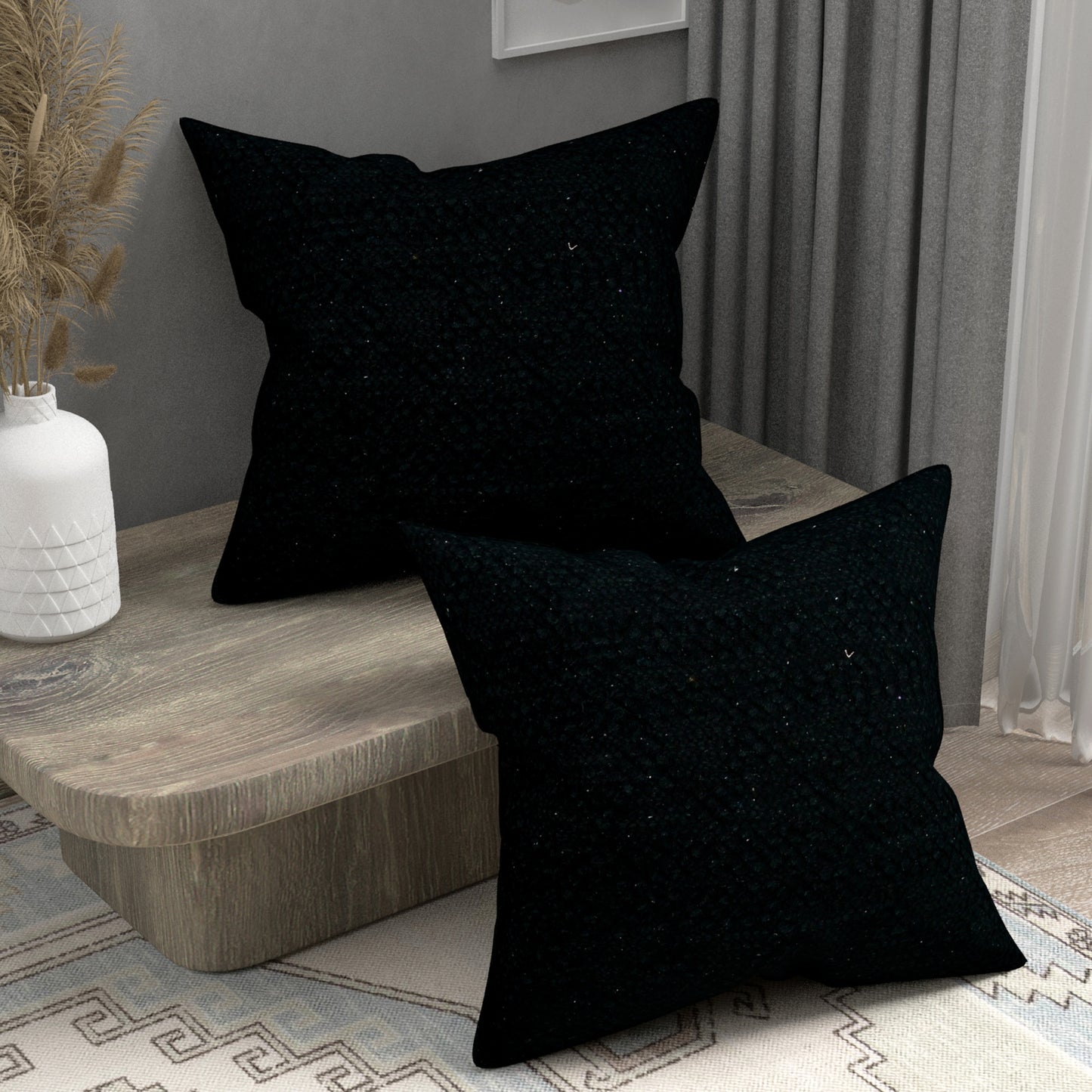 Set of 2 Cotton Cushion Covers - 16 Inches