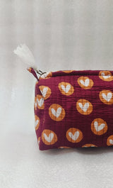 Set of 3 cosmetic bag/pouches with waterproof lining
