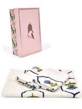 Gift Set - Handblock Printed Towels - 1 Bath + 2 Hand Towels