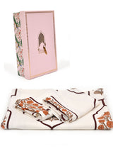 Gift Set - Handblock Printed Towels - 1 Bath + 2 Hand Towels