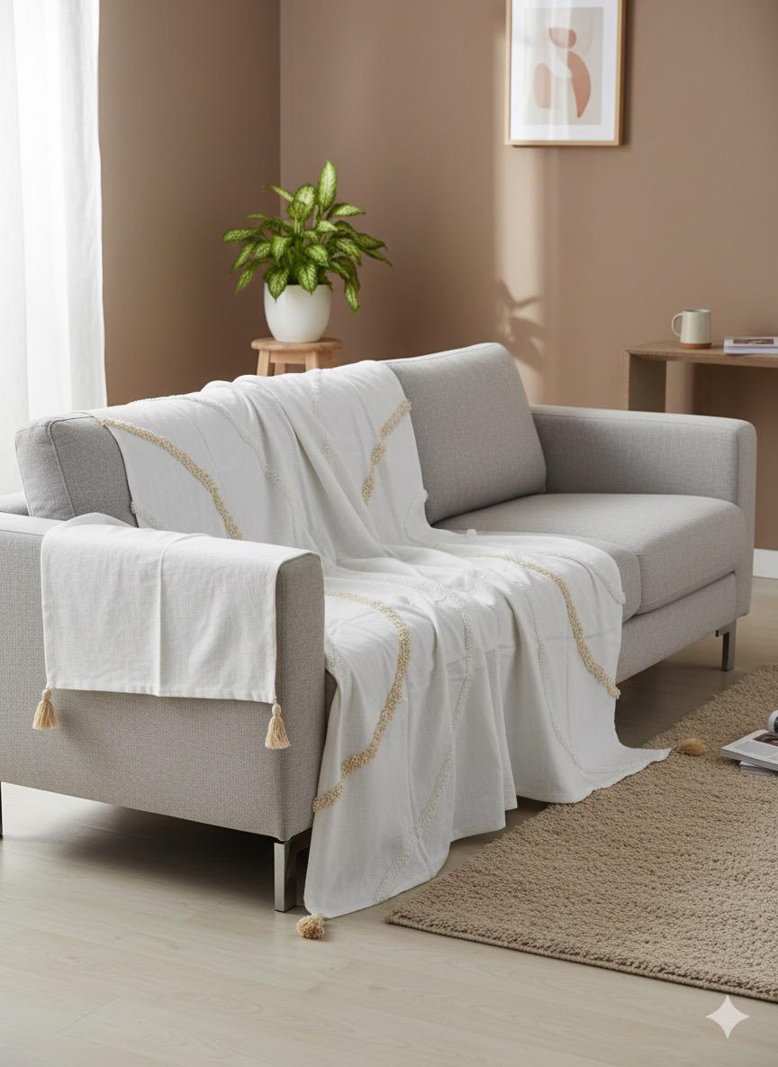 Bohemian Cotton Throw - 55X70 Inches