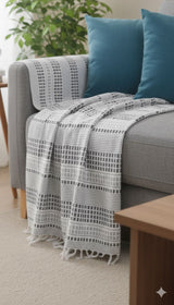 Bohemian Cotton Throw - 55X70 Inches