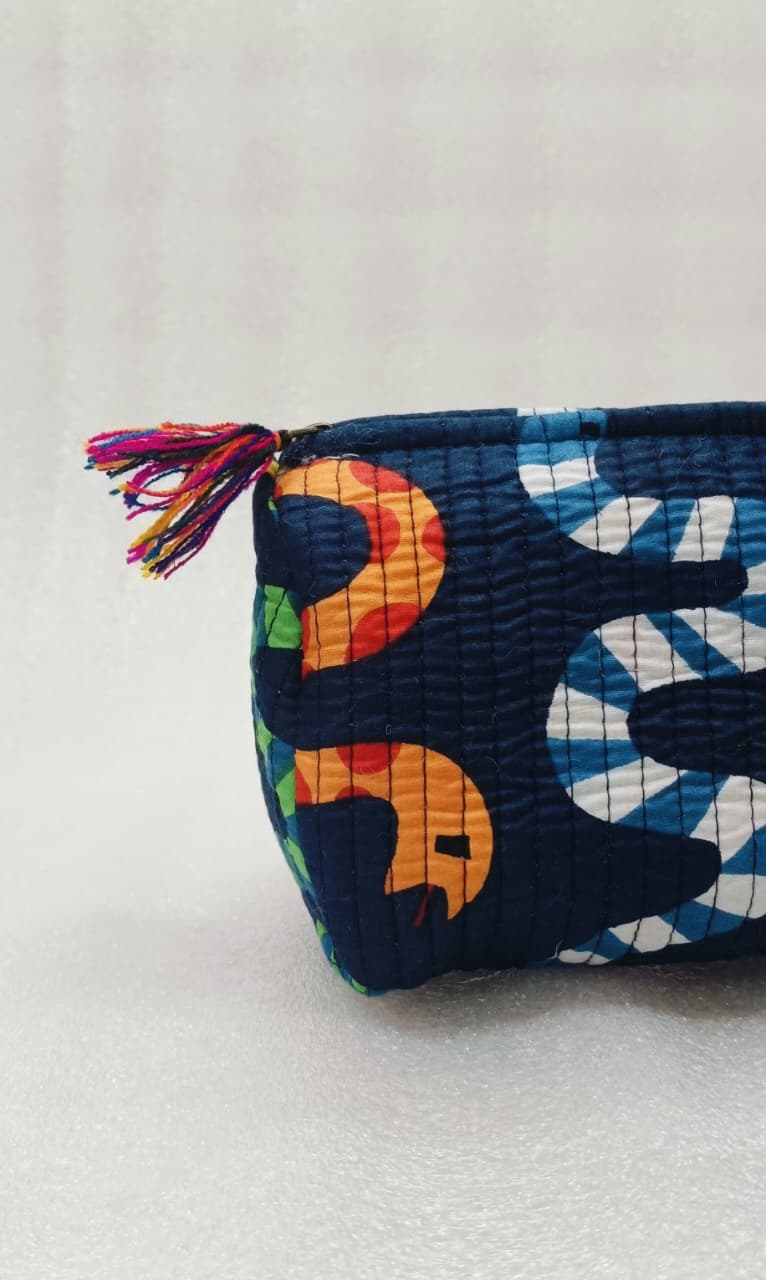 Set of 3 cosmetic bag/pouches with waterproof lining
