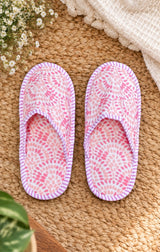 Home Wear Soft Fabric Fabric Slippers For Adults with Rubber Sole | Free Size