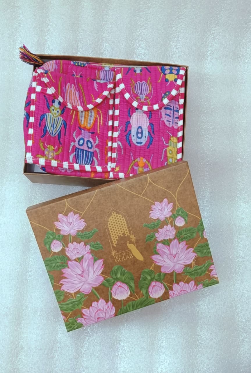 Set of 5 Utility Pouches (3 Makeup Pouches, 1 Sunglass Pouch, 1 Sanitary Napkin Pouch)
