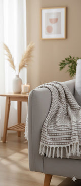Bohemian Cotton Throw - 55X70 Inches