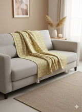 Bohemian Cotton Throw - 55X70 Inches