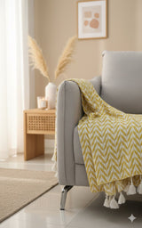 Bohemian Cotton Throw - 55X70 Inches