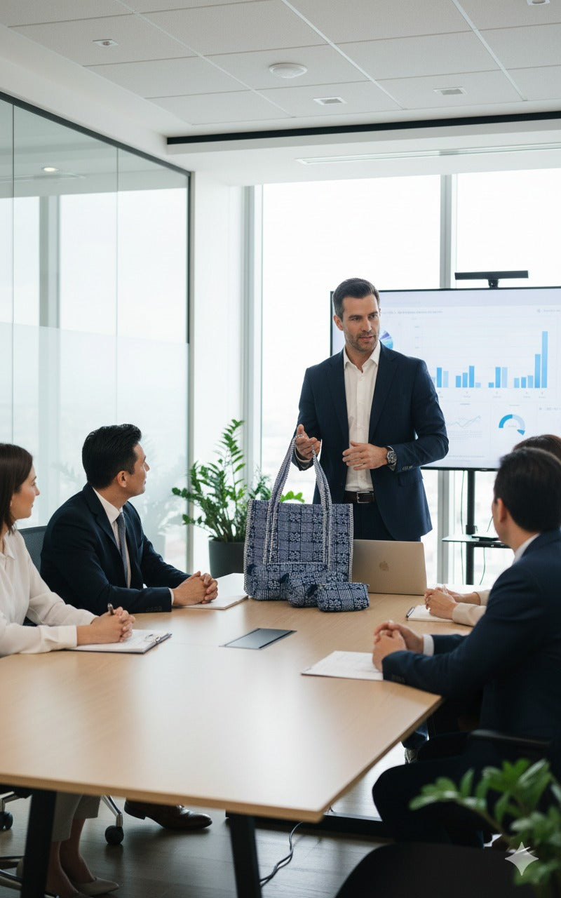 Tote Bag with set of 3 Pouches