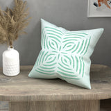 Handmade cotton applique work cushion cover - 16 X16 Inches