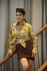 Gond Inspired Print 100% Cotton Full Sleeves Women's Shirt