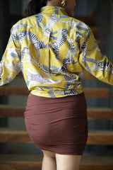 Gond Inspired Print 100% Cotton Full Sleeves Women's Shirt
