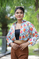 Ek Anar Sau Bimar Print 100% Cotton Full Sleeves Women's Shirt