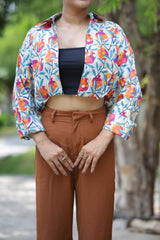 Ek Anar Sau Bimar Print 100% Cotton Full Sleeves Women's Shirt