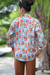 Ek Anar Sau Bimar Print 100% Cotton Full Sleeves Women's Shirt