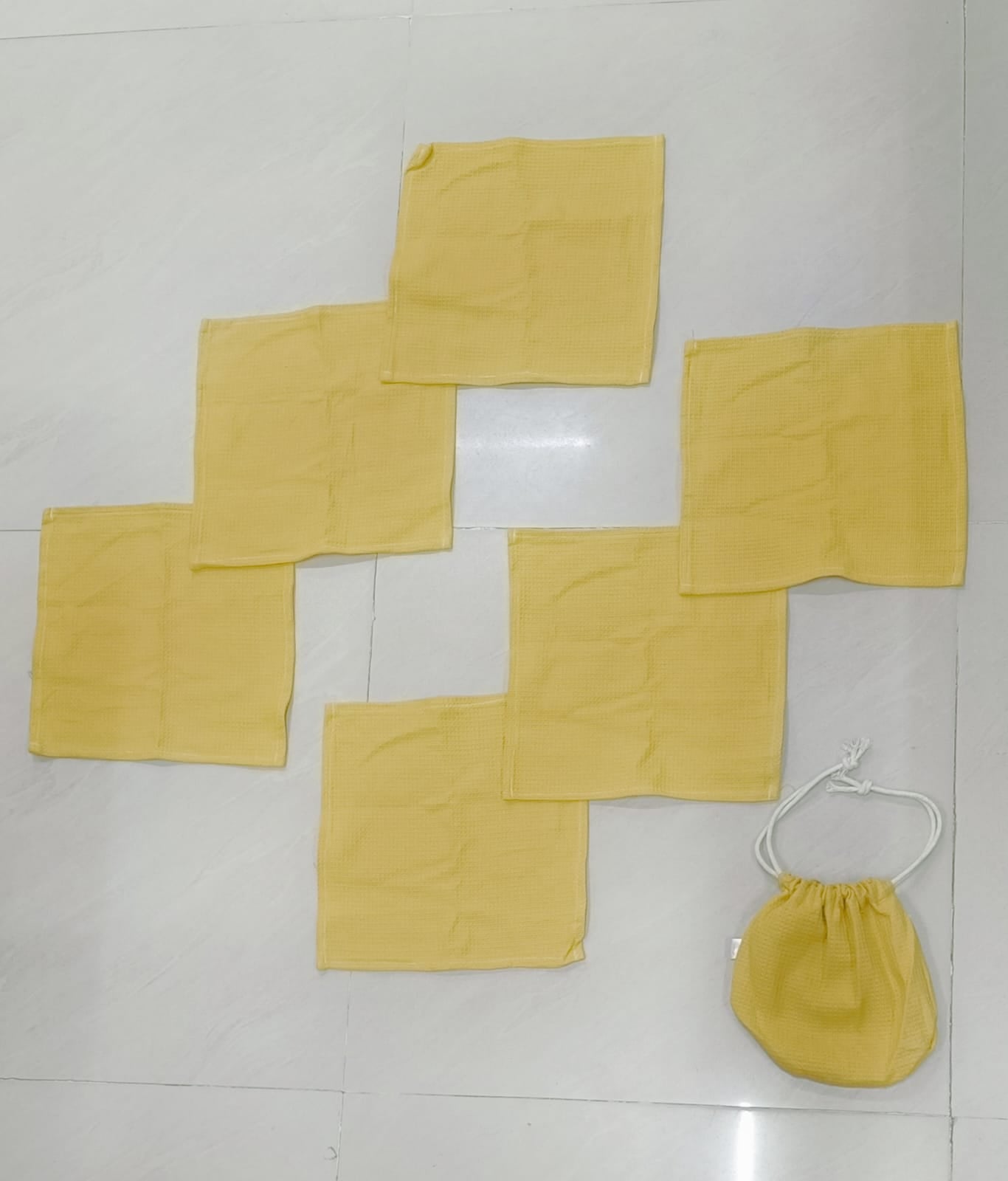 Napkin Set of 6 with Potli Bag