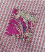 Handblock Printed Quilted Tote Bag without zip/button 17x18x 6 inches