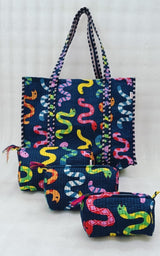 Tote Bag with set of 3 Pouches