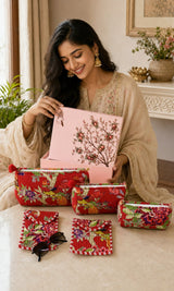 Set of 5 Utility Pouches (3 Makeup Pouches, 1 Sunglass Pouch, 1 Sanitary Napkin Pouch)