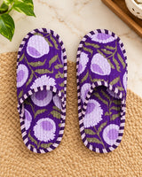 Home Wear Soft Fabric Fabric Slippers For Adults with Rubber Sole | Free Size