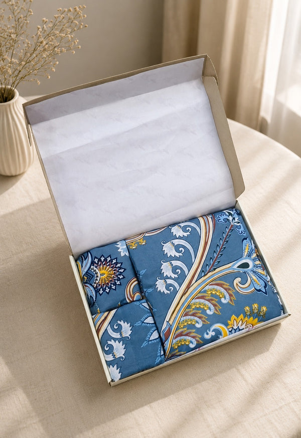 Bedsheet Value Gift Box | 1 Double Bedsheet & 2 Pillow Covers