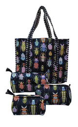 Tote Bag with set of 3 Pouches
