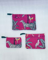 Set of 3 cosmetic Flat pouches