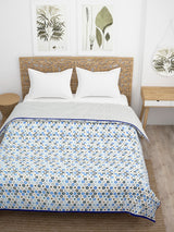 90X108 inches Double Bed Floral Print Reversible Dohar/AC Blanket
